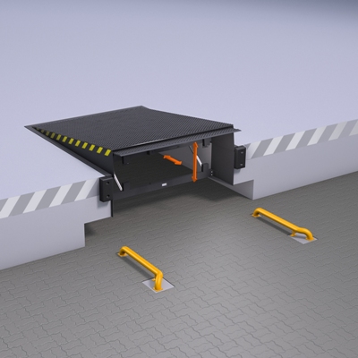 Уравнительная платформа с выдвижной аппарелью Alutech TL