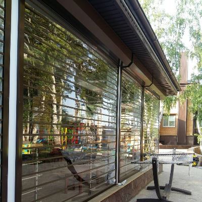 7 прозрачные роллеты вид снаружи