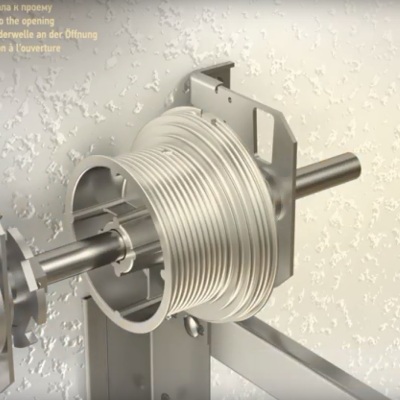 Высокий монтаж секционных ворот