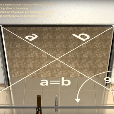 Низкий монтаж секционных ворот